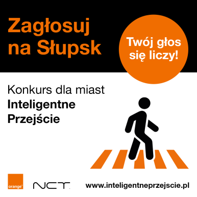Baner promujący konkurs dla miast "Inteligentne przejście"